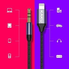 Kaku KSC-427 audio kábel USB-C / 3.5mm jack 1m, fekete