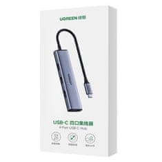 Ugreen CM473 HUB adapter USB-C / 4x USB 3.2, ezüst