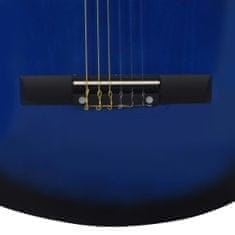 Greatstore 12 darabos 6 húros kék western gitárszett hangszínszabályzóval