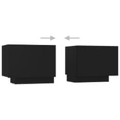 Vidaxl fekete TV-szekrény LED-lámpákkal 180 x 35 x 40 cm 3081898