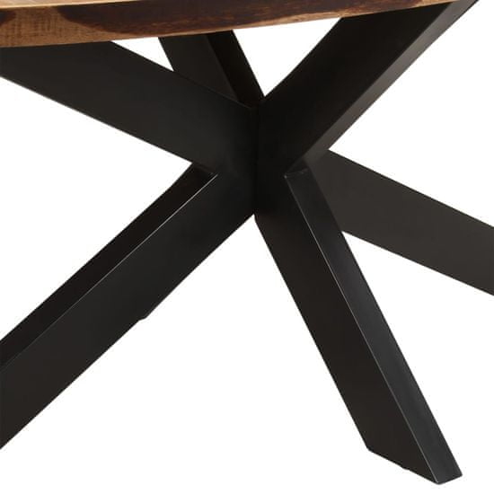 Vidaxl ovális akácfa étkezőasztal paliszander felülettel 160x90x75 cm