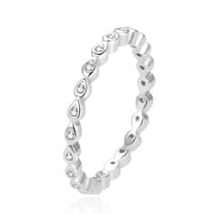 Beneto Csillogó ezüst gyűrű AGG371L (Kerület 52 mm)