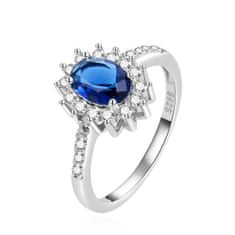 Beneto Ezüst eljegyzési gyűrű hercegné Kate AGG267 (Kerület 52 mm)
