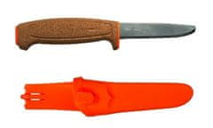 Morakniv 13131 Lebegő fogazott kés kés 9,6 cm, narancs, parafa, műanyag tok