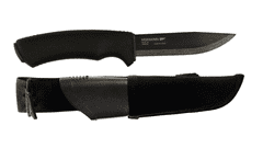 Morakniv 12294 Bushcraft Expert (MOLLE) taktikai kés 10,9 cm, teljesen fekete, műanyag, gumi, tok