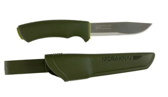 Morakniv 12356 Bushcraft Forest kültéri kés 10,9 cm, zöld, műanyag, gumi, műanyag tok