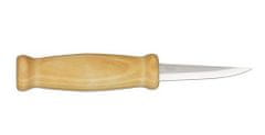 Morakniv 106-1650 Fafaragó kés 7,9 cm, lakkozott nyírfa, műanyag tok