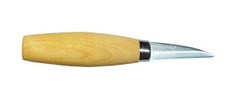 Morakniv 106-1654 Fafaragó kés 5,9 cm, lakkozott nyírfa, műanyag tok