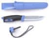 13572 Companion Spark Blue kültéri kés 10,4 cm, kék-fekete, TPE, hüvely, kovakővel