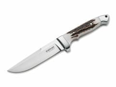 Böker 125638 Vollintegral XL 2.0 Szarvasvadász kés 14,7 cm, agancs, bőr tok