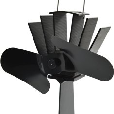 shumee fekete hővel meghajtott kétlapátos kandalló ventilátor