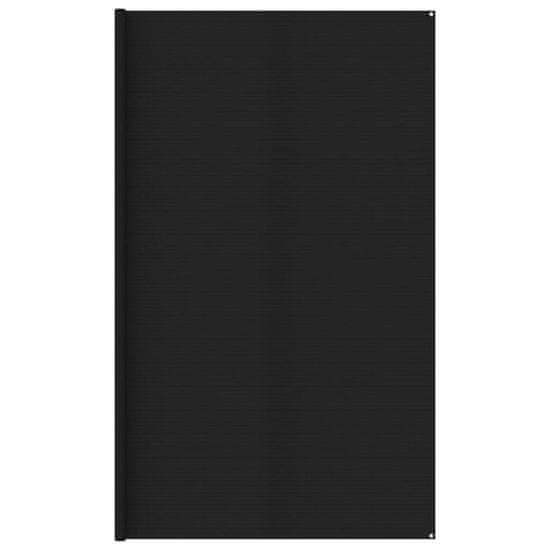 Greatstore fekete HDPE sátorszőnyeg 400 x 400 cm
