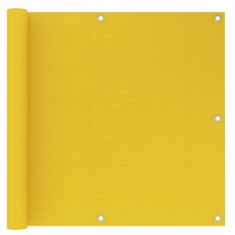 Greatstore sárga HDPE erkélytakaró 90 x 300 cm