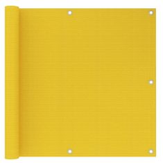 Greatstore sárga HDPE erkélytakaró 90 x 500 cm