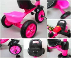 R-Sport tricikli T1 háromkerekű kerékpár , rózsaszín