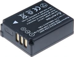 T6 Power akkumulátor Panasonic Lumix DMC-TZ5A készülékhez, Li-Ion, 3,7 V, 1000 mAh (3,7 Wh), fekete