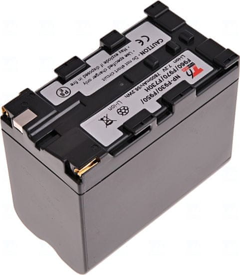 T6 Power akkumulátor SONY CCD-TRT97 készülékhez, Li-Ion, 7,2 V, 7800 mAh (56,1 Wh), szürke