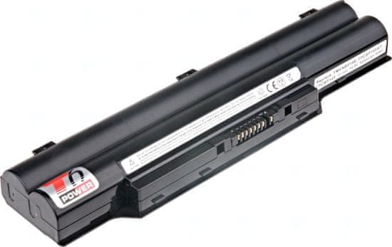 T6 power Akkumulátor Fujitsu Siemens laptophoz, cikkszám: S26391-F795-L300, Li-Ion, 10,8 V, 5200 mAh (56 Wh), fekete