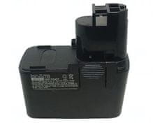 T6 power Akkumulátor Bosch B2310 készülékhez, Ni-MH, 12 V, 3000 mAh (36 Wh), fekete