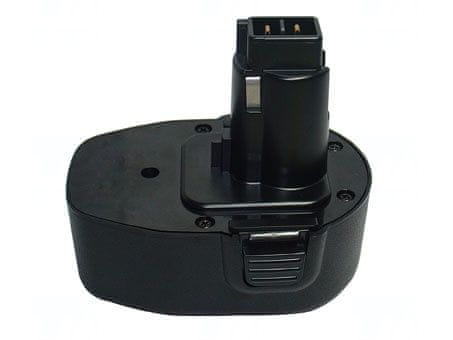 T6 power Akkumulátor Black and Decker CD14CA készülékhez, Ni-MH, 14,4 V, 2000 mAh (29 Wh), fekete