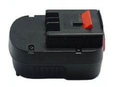 T6 power Akkumulátor Black and Decker HP122KD készülékhez, Ni-MH, 12 V, 2000 mAh (24 Wh), fekete
