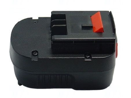 T6 power Akkumulátor Black and Decker HP128F3B készülékhez, Ni-MH, 12 V, 2000 mAh (24 Wh), fekete