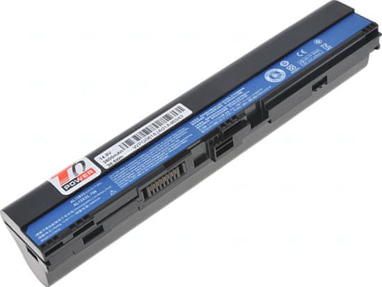 T6 power Akkumulátor Acer AC710 készülékhez, Li-Ion, 14,8 V, 2600 mAh (38,5 Wh), fekete