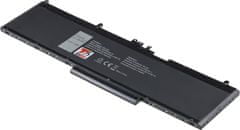 T6 power Akkumulátor Dell Latitude E5570 készülékhez, Li-Poly, 11,4 V, 7360 mAh (84 Wh), fekete