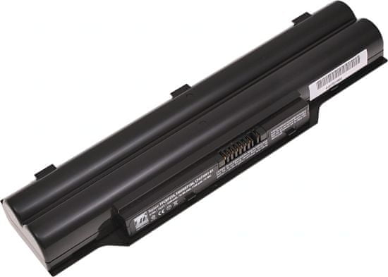 T6 power Akkumulátor Fujitsu Siemens LifeBook AH531 készülékhez, Li-Ion, 10,8 V, 5200 mAh (56 Wh), fekete