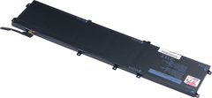T6 power Akkumulátor Dell XPS 15 7590 készülékhez, Li-Poly, 11,4 V, 8500 mAh (97 Wh), fekete