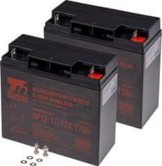 T6 power Akkumulátor-készlet APC Smart-UPS DLA1500I, 12 V, 408 VAh