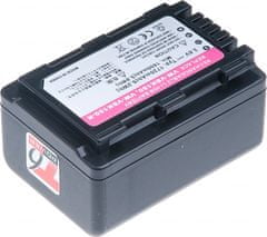 T6 Power akkumulátor Panasonic videokamerához, cikkszám: VW-VBK180, Li-Ion, 3,6 V, 1720 mAh (6,2 Wh), fekete
