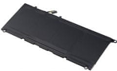 T6 power Akkumulátor Dell XPS 13 9343 készülékhez, Li-Poly, 7,6 V, 7368 mAh (56 Wh), fekete