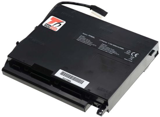 T6 power Akkumulátor Hewlett Packard Omen 17-w290 serie készülékhez, Li-Poly, 11,55 V, 8200 mAh (95 Wh), fekete
