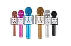 PARFORINTER Karaoke mikrofon gyerekeknek, rózsaszín-arany