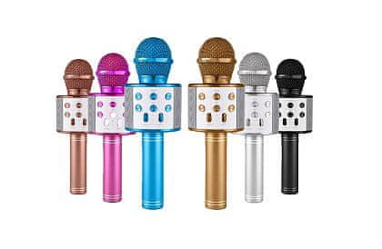 PARFORINTER Karaoke mikrofon gyerekeknek, rózsaszín
