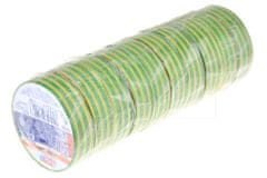 Zaparkorun.cz Elektromos szalag 0.15x15mm / 5m, sárga-zöld 1 db
