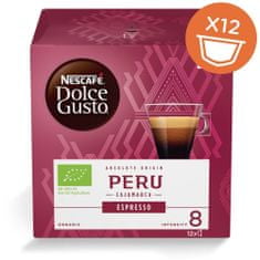 PARFORINTER Dolce Gusto kapszula, Peru, BIO, 12 db, Nescafé