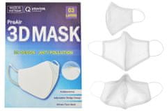 PARFORINTER Antibakteriális 3D maszk Pro Air, fehér