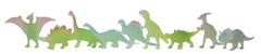 PARFORINTER Dinoszauruszok, világítanak a sötétben, 9 db zacskóban