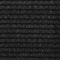 Greatstore fekete HDPE erkélyparaván 120 x 600 cm