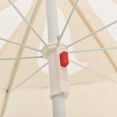 Greatstore homokszínű kültéri napernyő acél rúddal 180 cm