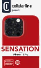 CellularLine Szilikon védőtok Sensation Apple iPhone 13 Pro telefonhoz, piros SENSATIONIPH12PRMK