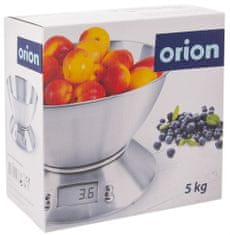 Orion Digitális konyhai mérleg, rozsdamentes acél, 5 kg