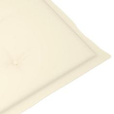 shumee krémszínű nyugágypárna (75+105) x 50 x 4 cm