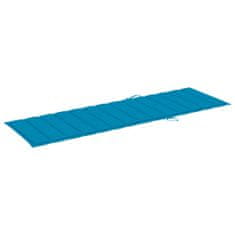 Greatstore kék szövet napozóágypárna 200 x 60 x 4 cm
