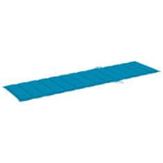 shumee kék szövet napozóágypárna 200 x 50 x 4 cm