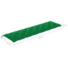 Greatstore zöld szövetpárna hintaágyhoz 200 cm