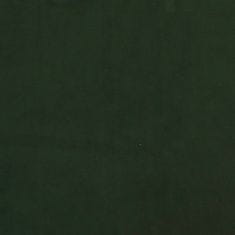 Greatstore sötétzöld bársony hintaszék tömör gumifa lábakkal