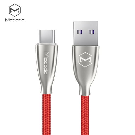 Mcdodo Mcdodo USB C kábel Excellence sorozat (Huawei Super charge), 5A, 1,5m, piros